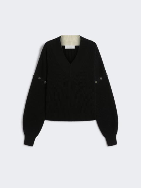 Sportmax Oversized jumper with detachable sleeves