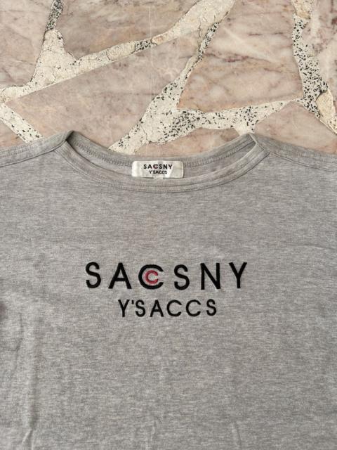 Yohji Yamamoto Fronthit spellout ysacs gray tee