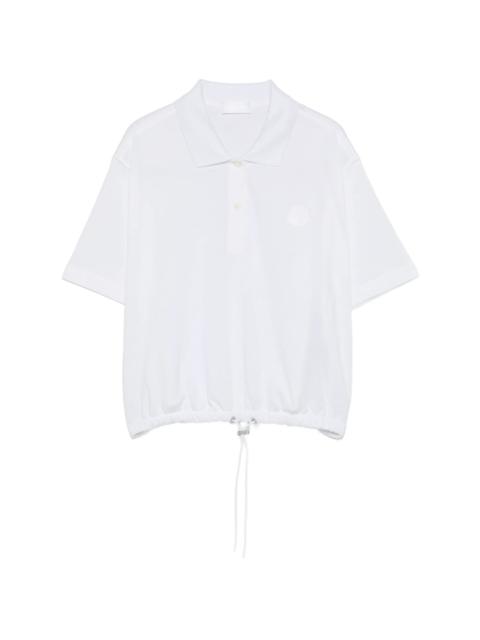 Moncler Moncler Drawstring-hem Polo Top