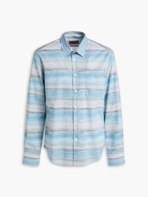 Missoni Printed cotton-poplin shirt