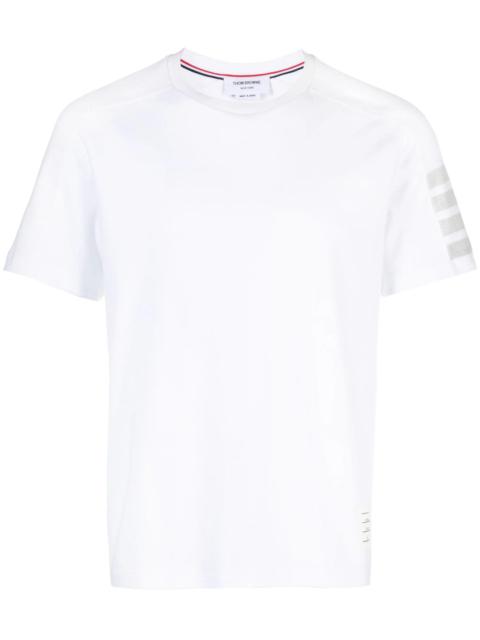 Thom Browne Short Sleeve Tee With 4 Bar Stripe