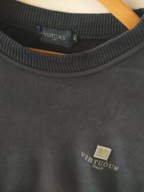 Other Designers Italian Designers - VIRTUOUS ITALY DESIGN SMALL EMBROIDERED LOGO SWEATSHIRT