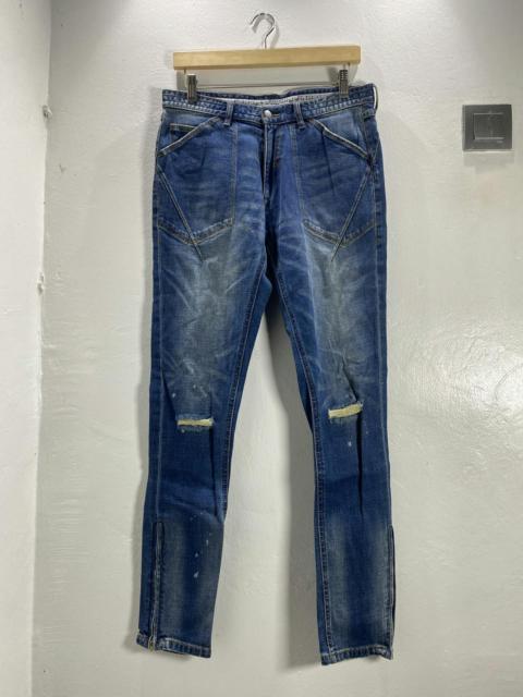 NUMBER (N)INE Number Nine Skinny Zipper Jeans