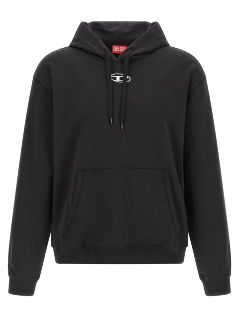Diesel S-Norm-Hood-Iod Sweatshirt Black