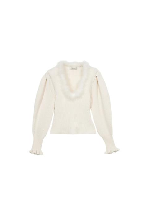 Blumarine Blumarine White Knitwear - Jumpers Women