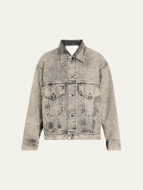 SETCHU Ruche Washed Denim Jacket