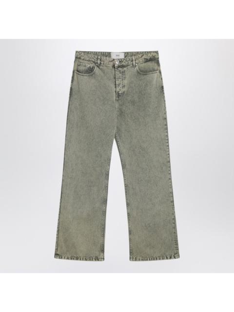 Ami Paris Laurel Green Faded Effect Jeans Men