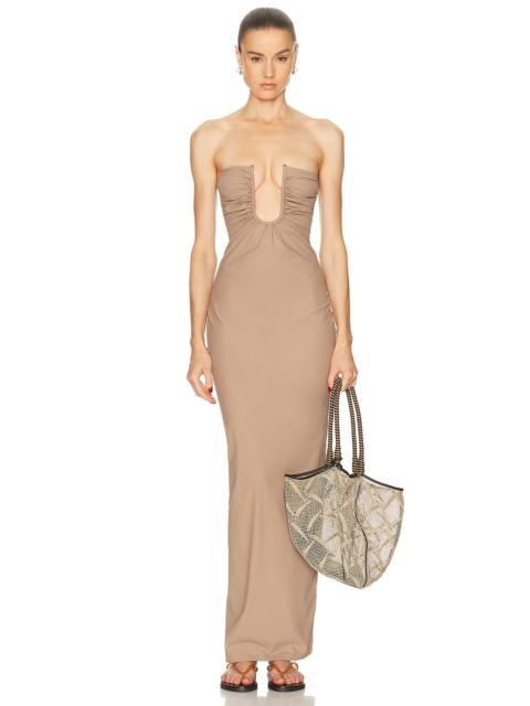 CHRISTOPHER ESBER Arced Ruched Lycra Dress