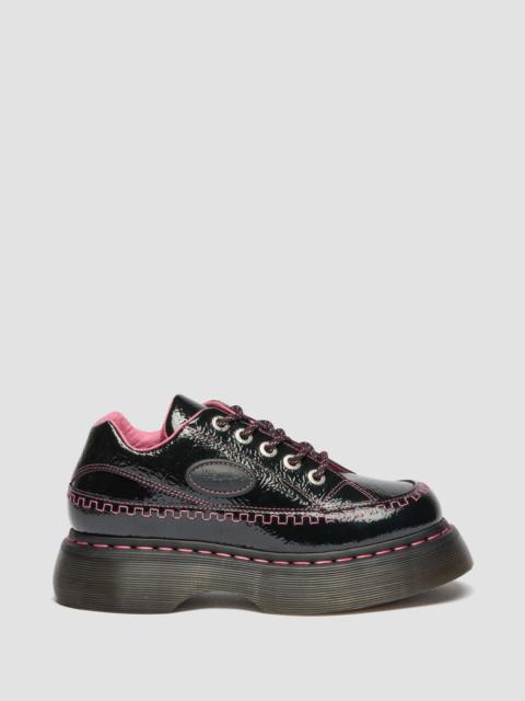 Dr. Martens Buzz 5-Eye Distressed Patent Leather Shoes