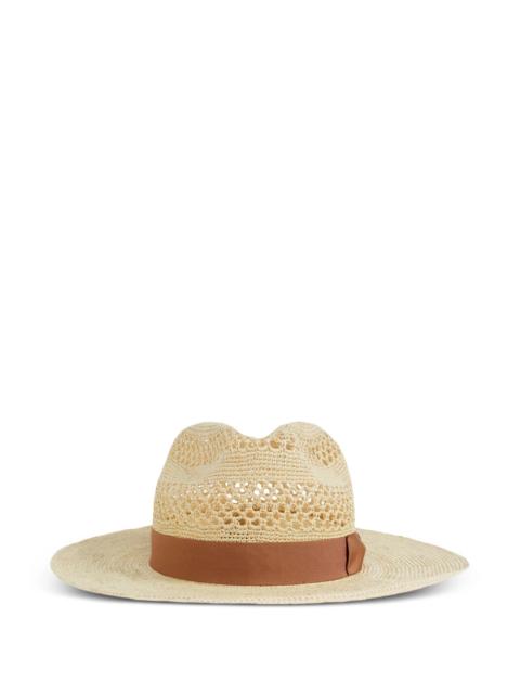 GIORGIO ARMANI Giorgio Armani Ribbon Straw Trilby