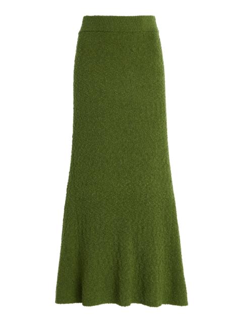 THIRD FORM Wistful Knit Midi Skirt green