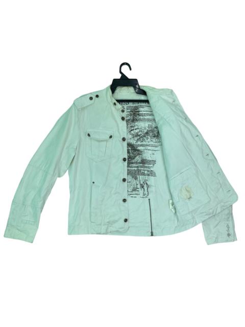 Diesel Y2k DIESEL survival manual instructions lining logo jacket