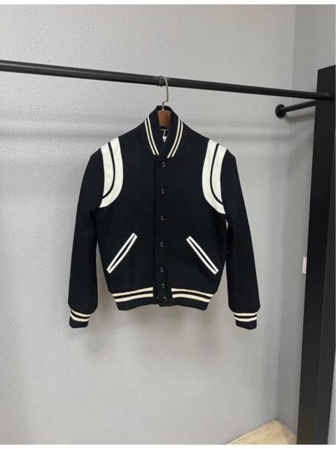 SAINT LAURENT Saint Laurent Paris Wool Blend Black Teddy Jacket