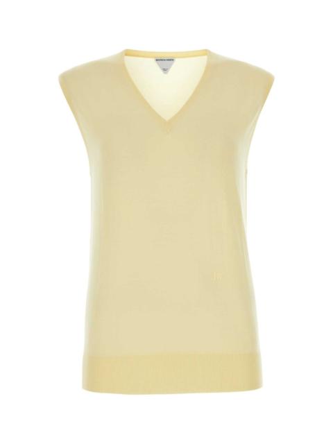 Bottega Veneta Bottega Veneta Women Pastel Yellow Cotton Blend Vest