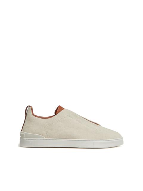 Triple Stitch canvas sneakers
