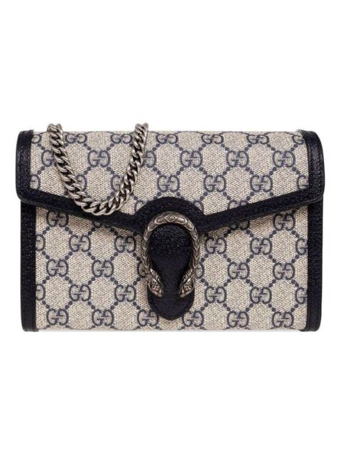 GUCCI (WMNS) Gucci Dionysus GG Mini Chain Wallet 'Beige Blue' 401231-K9GSN-4075