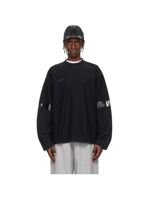 VETEMENTS Black Taped Reconstructed Longsleeve T-shirt