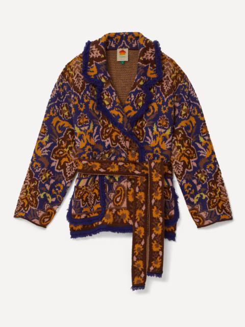 FARM RIO Glam Tapestry Knit Blazer