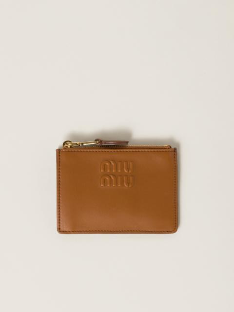 Leather card holder