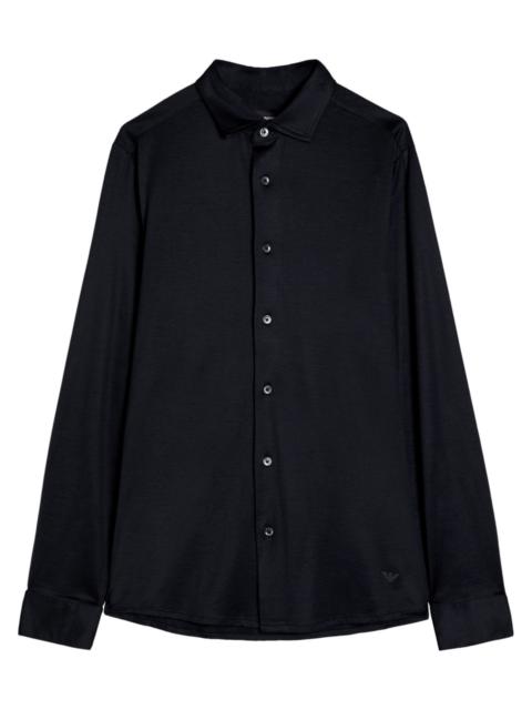 EMPORIO ARMANI Emporio Armani Logo-appliqué Jersey Shirt