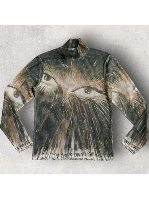 Dior Fall19 Dior Homme x Raymond Pettibon mesh long-sleeve top