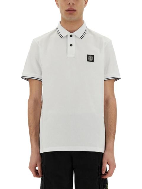 Stone Island Stone Island Men Polo With Logo Patch