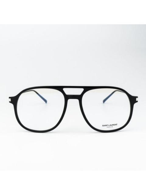 SAINT LAURENT NEW Saint Laurent SL626 001 Black Aviator Unisex Eyeglasses