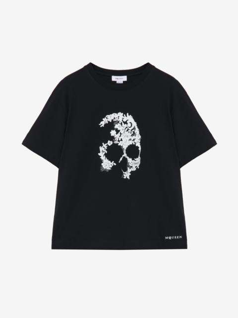 Alexander McQueen Lace Skull T-shirt