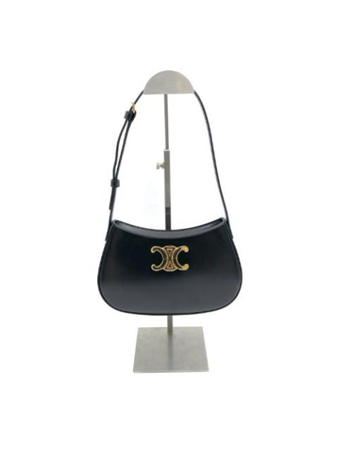 CELINE Celine 2024 Black Shiny Calfskin Tilly Shoulder Bag Medium 115703BF4.38NO