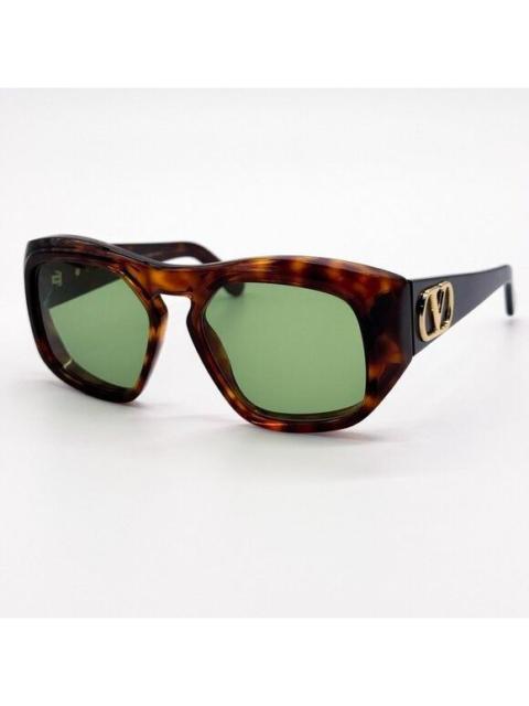 Valentino NEW VALENTINO SUNGLASSES VLS-179B HAVANA/GREEN GEOMETRIC WOM