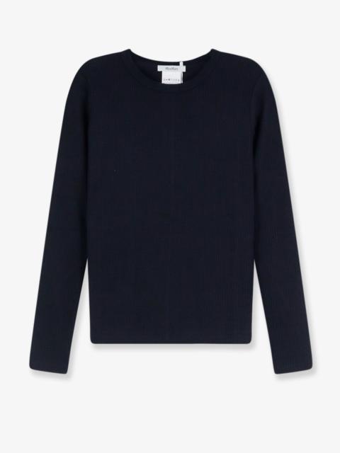 Max Mara Max Mara Lyocell Silk T-Shirt Blue