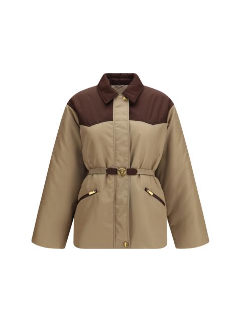 VERSACE Versace Responsible Nylon Twill Jacket Intense Cocoa