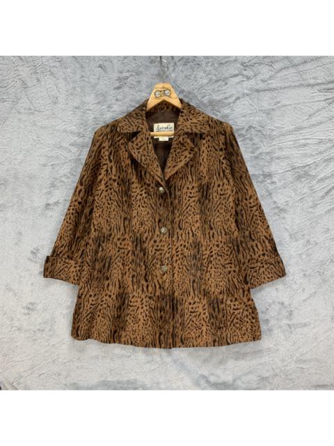 Other Designers German - La Vie En Rose Made in Germany Graphic Fur Coat #4402-152