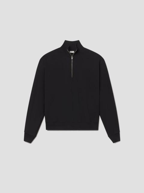 AGOLDE IDRIS QUARTER ZIP IN BLACK