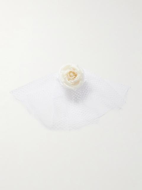 Celine Raffia Headband CELINE Celine Raffia Headband in Calfskin, Viscose and Brass  main image 2