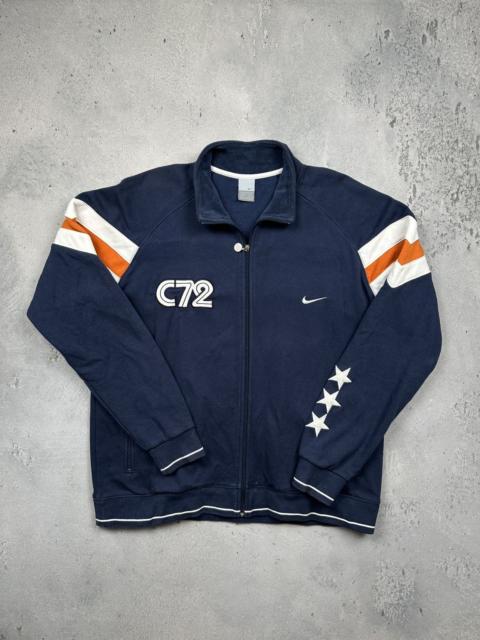 Nike Vintage Nike C72 Navy Track Jacket Star Sleeve Detailing 90s