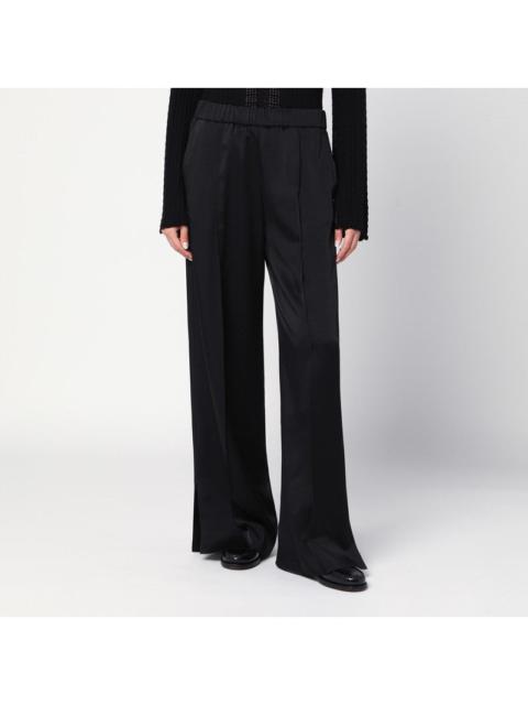 Jil Sander Jil Sander Black Satin Palazzo Pants Women
