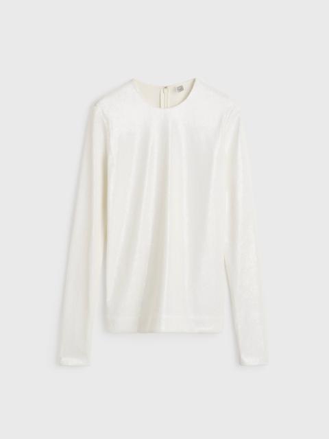TOTEME Sequin top white