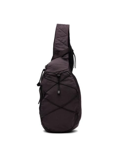 Purple Nylon B Crossbody Rucksack Bag