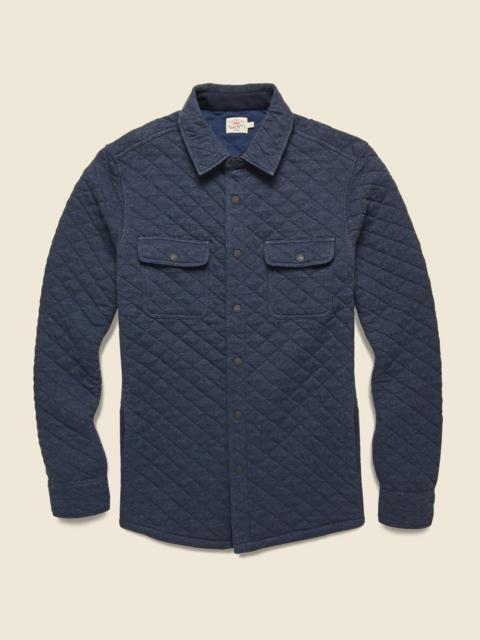 FAHERTY Epic Quilted Fleece CPO - Navy Melange