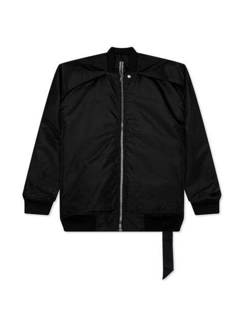 Rick Owens DRKSHDW JUMBO CONVERTIBLE PETER PADDED FLIGHT BOMBER JACKET - BLACK