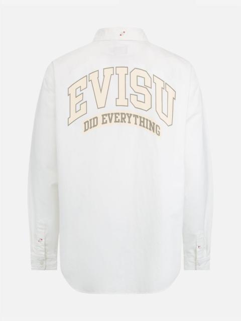 EVISU RETRO LOGO PRINT OVERSIZED SHIRT