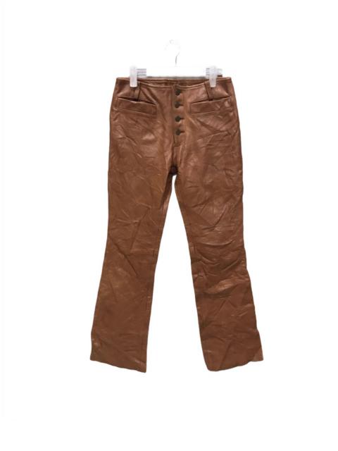 Other Designers Genuine Leather - Grace Japan sheep leather pant buttonfly