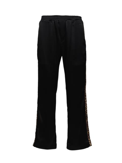 ERNEST W. BAKER CHEETAH STRIPE TRACK PANTS / BLK CHEETAH