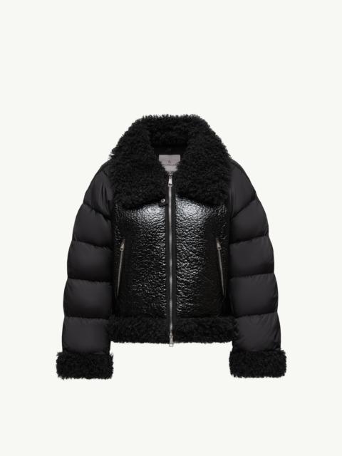 Moncler Rubrouk Teddy-Trimmed Short Down Jacket