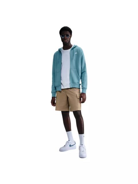 Nike Men's Club Full-Zip Fleece Jacket -Blue