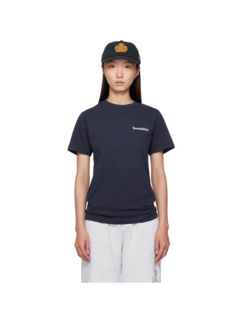 Sporty & Rich Navy 'Health is Wealth' T-shirt