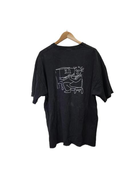 Vintage 90s John Lennon Art T-Shirt Distressed Y2K
