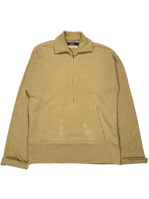 Kapital Zip Pullover Collared Sweatshirt