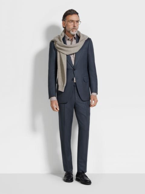 ZEGNA TEAL BLUE 15MILMIL15 WOOL SUIT